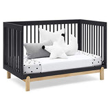 Delta Children Poppy 4-in-1 Convertible Crib, Midnight Grey/Natural Delta Children