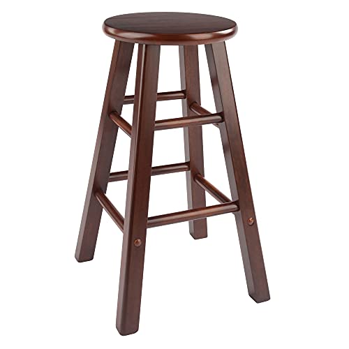 Winsome Wood Element Counter Stools, 2-Pc Set, Walnut, 24 - WoodArtSupply