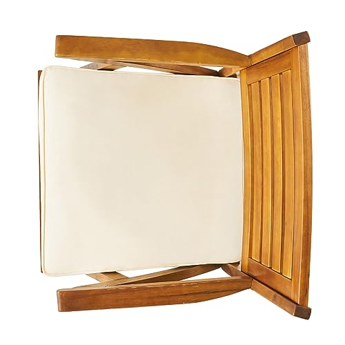 Christopher Knight Home Hermosa Acacia Wood Dining Set, 5-Pcs Set, Teak Finish Christopher Knight Home