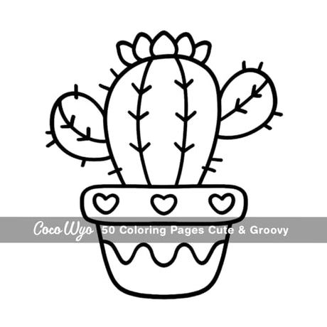 Cute & Groovy: Coloring Book for Adults and Kids, Bold and Easy, Simple and Big Designs for Relaxation Featuring Lovely Things (Bold & Easy Coloring) Coco Wyo LLC