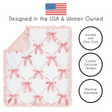 Sweet Jojo Designs 4-Piece Baby Crib Bedding Set (Pink Bows) for Girls, Infants/Nursery incl. Blanket, Fitted Sheet, Skirt, Diaper Stacker (Ruffles, Bow, Ballet Dancer, Ballerina Princess Collection) Sweet Jojo Designs