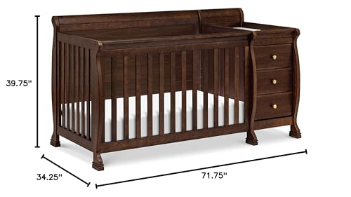 DaVinci Kalani 4-in-1 Convertible Crib and Changer Combo in Espresso DaVinci