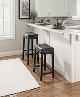 Linon Claridge Bar, Black Stool, 32" X 18.75" X 13" Linon