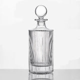 Whiskey Decanter and Glass Stopper 27 oz Square Decanter for Whiskey, Bourbon, Brandy, Liquor, and Rum QUEEN&STONE LEAD FREE