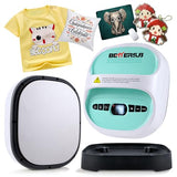 BetterSub Heat Press Machine for T-Shirts, Portable Heat Press, Iron Press for Sublimation and HTV Vinyl Shirt Press Machine for Hat, Bags, Heating Transfer Projects (8.27"×9.06" Teal) BetterSub