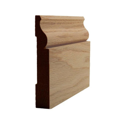 EWBB11 Colonial 4" Baseboard Moulding, 11/16" x 4", Red Oak, 94"