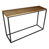 Fab Habitat Evolve Console Table - 47" L Modern Industrial Mango Wood Rectangle Table, Handcrafted for Living Room, Entryway, or Office - Natural Finish Fab Habitat