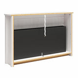 Ameriwood Home Farmington Wide Modern Farmhouse Mantel with Electric Fireplace, 49", Ivory Oak Ameriwood Home