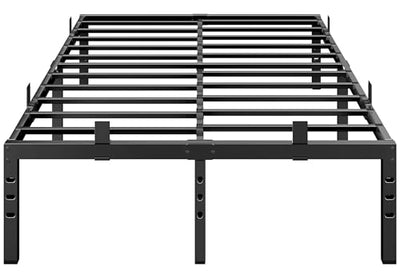 BedsPick 14 Inch Queen Bed Frame, Metal Platform Bed Frame Queen Size with 6 Anti-Slip Mattress Retainers, Heavy Duty Sturdy Mattress Foundation, Easy Assembly, Noise Free, No Box Spring Needed, Black