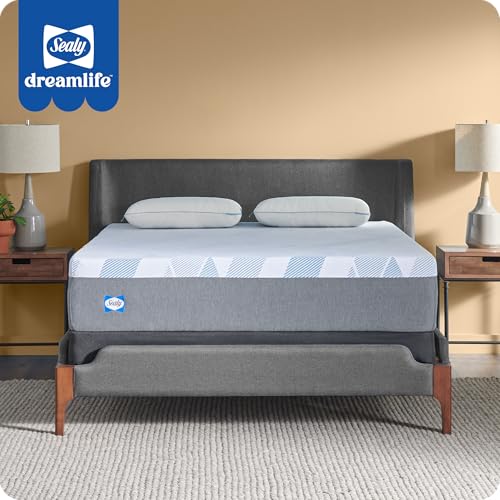 Sealy Dreamlife 12” Foam Mattress-in-a-Box, King, SealyComfort Gel Memory Foam, SealySupport Transition Foam, Surface-Guard Technology Sealy