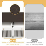 Dog Crate Furniture for 2 Dogs, 47" Double Dog Kennel with Removable Divider and 2 Drawers, Decorative TV Stand Side Table, Indoor Pet Cage for Large/Medium/Small Dogs White GAOMON