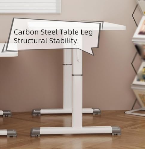 RJYYYDS Manual Crank Standing Desk, Height-Adjustable Computer Sit-Stand Study Desk for Bedroom, Living Room and Office,Natural-39.4 * 23.6in RJYYYDS