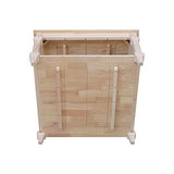 IC International Concepts International Concepts Josephine Square Solid Wood Coffee Table, Unfinished IC International Concepts