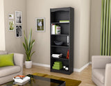 Sonax Hawthorn 72-Inch Tall Bookcase, Midnight Black SONAX