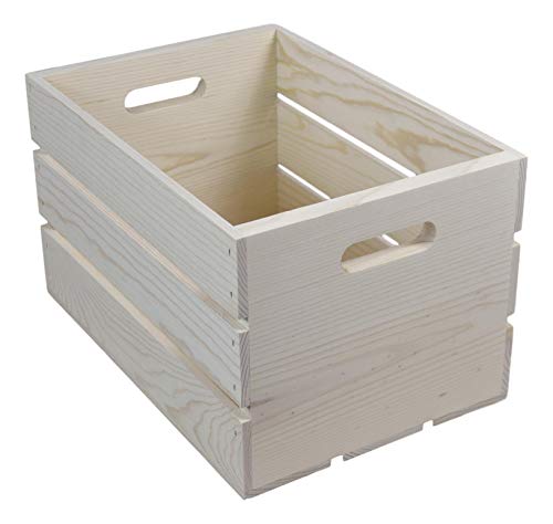 Poole & Sons, Inc. One Slatted Pine Crate 17 x 8 1/4 x 10 Inches Inside Dimensions Poole & Sons, Inc.