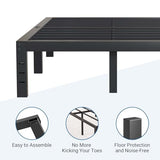 Avenco Metal Platform Bed Frame Full Size 14 Inch – Noise Free Quiet Design, Heavy Duty Steel Support, Under Bed Storage, Easy Assembly, No Box Spring Needed Avenco