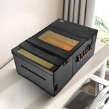 VEVOR Laser Engraver Enclosure 48 x 31.5 x 19.6, Dual-Direction Viewing, Flame Retardant and Fireproof Cover, with Exhaust Fan and Pipe, Insulates Smoke, Noise and Eye Protection, Black VEVOR
