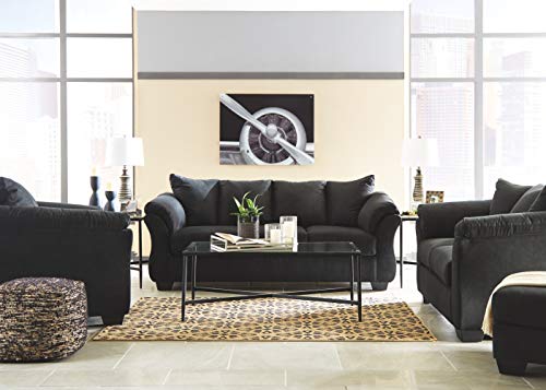 Signature Design by Ashley Darcy Classic Contemporary Sofa, Black