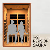 Dynamic Cardoba DYN-6203-01 Low EMF (Under 8 MG) FAR Infrared Sauna - Curb Side Delivery DYNAMIC SAUNAS
