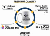 Axe Throw Coffee Mug 15oz White -Woods worst - Sport Game Tomahawk Target Throwing wooden Competition Hunting Luxe Gifting