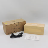 CMIITallki Multifunctional LED Digital Alarm Clock Desktop Charging Clock 12/24H Display Unique Home Decoration Bedroom Living Room Office Electronic Wooden Alarm Clock and CMIITallki