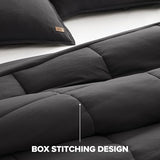 UGG Leonora Comforter Set with 2 Pillow Shams Lightweight Down Alternative Blanket Reversible Cozy Warm All Season Washable and Hypoallergenic Bedding Set, Full/Queen, Charcoal Grey UGG