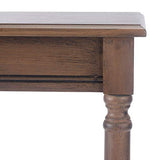 Safavieh Home Collection Tinsley Brown Rectangular Bottom Shelf Console Table SAFAVIEH