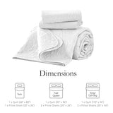 akkialla King/Cal King Quilt Bedding Set for All Seasons,Lightweight White Bedspreads King Size,Modern Style Microfiber Soft Floral Pattern Coverlet Set(1 Quilt,2 Pillow Shams) akkialla