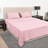 Mejoroom Queen Size Sheet Set - Hotel Luxury 1800 Bedding Sheets & Pillowcases - Deep Pocket Fitted Sheet, Soft, Breathable, Wrinkle & Fade Resistant - 4 Piece (Queen, Blush Pink) Mejoroom