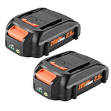 BECDXPal 2 Packs 3.5Ah Replacement for 20V Battery PowerShare Replacement Battery for 20V WA3520 WA3525 WA3575 WG890 WG891 Compatible with wa3525 Batteries 20V BECDXPal