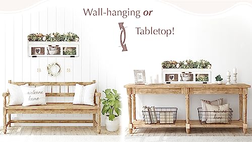 Rustic White Chicken Wire Countertop Shelving Organizer for Farmhouse Kitchen and Bathroom Felt Creative Home Goods