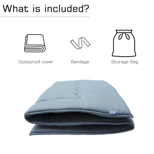 Japanese Floor Mattress Futon Mattress, 39” x 80" Sleeping Tatami Mat 2.5" Thicken Foldable Roll Up Shikibuton Pad Dormitory Pad Kids Floor Lounger Pillow Bed For Adult Kids, Grey, Twin Size FindPanda