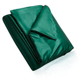 Homiest 60"x80" Duvet Cover for Weighted Blanket, Dark Green Satin, Silky & Removable Zippered Duvet Cover, Full/Queen Size, 1 Count Homiest