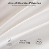 BOHOPOPM White Comforter Twin/XL Size Single Bed - Lightweight Super Soft Cozy Modern Polycotton Bedding Blanket Quilt Set for Kid Teen Boy Children All Season - 1 Solid Comforter and 1 Pillowcase BOHOPOPM