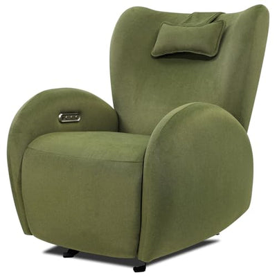EONIX Stylish Power Glider Rocker Recliner Chair, Dual Motor Independently Controlled Footrest and Backrest, Detachable Headrest, Lazy Boy Recliner for Living Room, SXXY010041, Olive Green