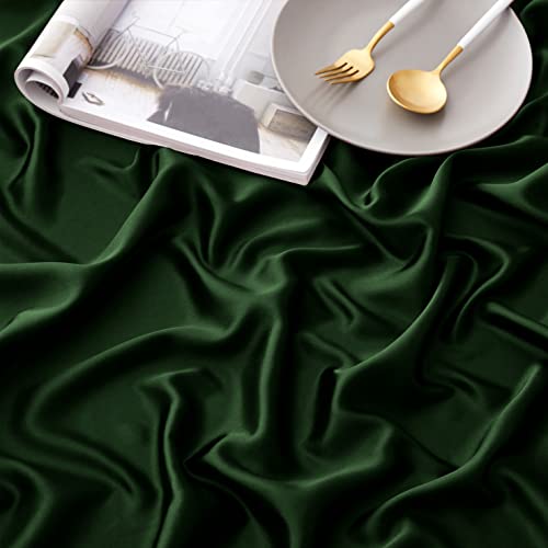 Horbaunal 6 Piece Satin Sheet Set King Size Luxury Silky & Soft Emerald Green Satin King Bed Sheet Set with 16" Deep Pocket, 1 Fitted Sheet, 1 Flat Sheet, 4 Pillowcases Horbaunal