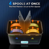 2024 SUNLU Official Filament Dryer Box S4,Four-Spool 3D Printer Dehydrator with Rapid Heating, Auto Humidity Control, and Advanced Triple Fan Upgrade,Compatible with PLA,PETG,ABS,TPU,PA YOOPAI