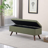 HomePop Modern Storage Bench, Green Large HomePop