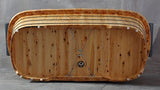 Alfi Brand AB1130 65" 2 Person Free Standing Cedar Wooden Bathtub with Fixtures & Headrests, Natural Wood ALFI brand