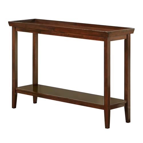 Convenience Concepts Ledgewood Console Table 48" - Modern Narrow Sofa Display Accent with Storage Shelf for Transitional, Traditional Living Room, Entryway, Hallway, or Bedroom, Espresso Convenience Concepts