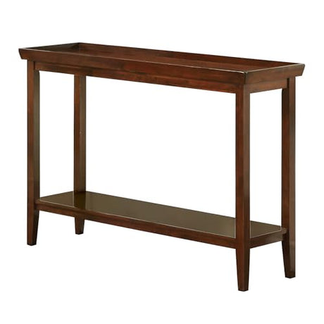 Convenience Concepts Ledgewood Console Table 48" - Modern Narrow Sofa Display Accent with Storage Shelf for Transitional, Traditional Living Room, Entryway, Hallway, or Bedroom, Espresso Convenience Concepts