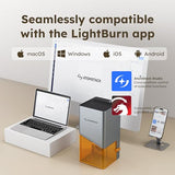 AtomStack Atelier - 12 Watt Diode Galvo Engraving and Cutting - Ultrafast 4000mm/s - Camera - Portable and Mini Laser Engraver and Laser Cutter - Personalise Wood, Paper, Leather, Cardboard and More ATOMSTACK