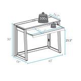 Casual Home Folding Desk with Pull-Out & USB Ports Casual Home