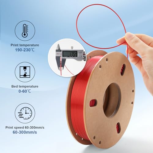 Dynta 3D Printer Filament Bundle, Silk PLA 6 Colors - High Gloss, Super Shiny & Smooth, Beginner-Friendly for Daily DIY, 250gX6 Spools (Gold/Silver/Red/Green/Blue/Purple)