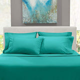 Hearth & Harbor Extra Deep Pocket Queen Sheets Sets - Fits Mattress 18-24 Inches Deep - Extra Deep Pocket Sheets - 6 Piece Queen Size - Teal Hearth & Harbor