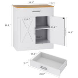 Shintenchi Farmhouse Storage Cabinets with Doors and Shelves,Kitchen Barn Door Storage Cabinet with Drawers,Coffee Bar Cabinet Buffest Sideboard for Dining Room,Bathroom,Entryway Shintenchi