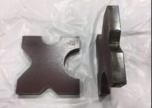 20 TON STEEL SHOP PRESS BED PLATES, H-Frame Arbor 4 notch 1"X 5"X 5" Set Harness Machine & Fab