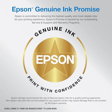Epson EcoTank ET-3950 Wireless All-in-One Color Supertank Printer with up to 3 Years of Ink Refillable Tanks, Perfect for Home Office, 18 PPM, 2.4" Colorful Touchscreen, Auto Document Feeder - White Epson