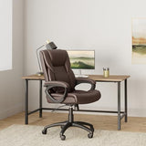 STAPLES 2554454 Kelburne Luxura Office Chair Brown STAPLES