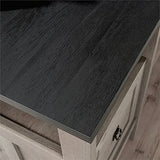 Sauder August Hill L-Shaped Home Office Desk, L: 59.06" x W: 58.74" x H: 29.25", Mystic Oak finish Sauder